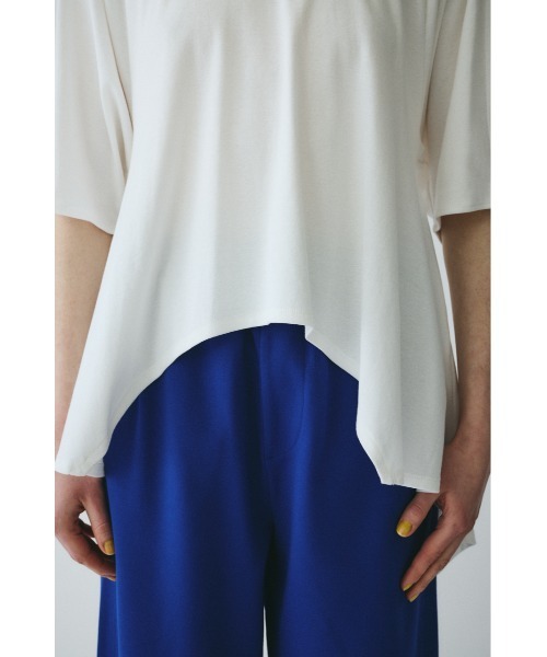 HeRIN.CYE（ヘリンドットサイ）の「Flare hem cut tops　　フレアヘムカットトップス（Tシャツ/カットソー・レディース・ホワイト/レッド/ブラック・FREE）」の17枚目の写真