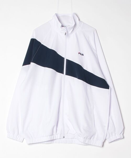 FILA（フィラ）の「【別注】フィラ FILA  トラックジャケット 限定コラボ（ジャージ・メンズ・ネイビー/ホワイト/ブラック・M/L/LL/3L）」の17枚目の写真
