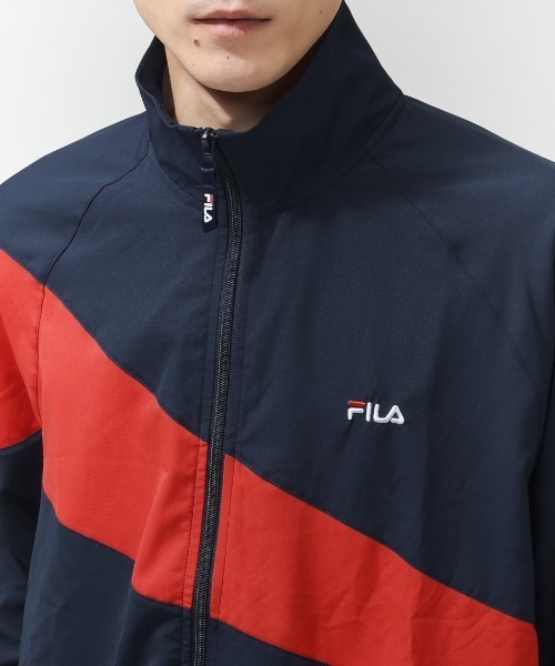 FILA（フィラ）の「【別注】フィラ FILA  トラックジャケット 限定コラボ（ジャージ・メンズ・ネイビー/ホワイト/ブラック・M/L/LL/3L）」の13枚目の写真
