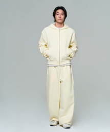 ERA（エラ）の「UNISEX ERA WIDE JOGGER SWEATPANTS - LEMON CREAM（スウェットパンツ）」
