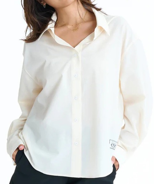 ROXY（ロキシー）の「ROXY/ロキシー 長袖 シャツ レディース UVカット UT SOLUNA SHIRTS RLY261024 UT（シャツ/ブラウス・レディース・ホワイト/ブラック/ピンク/エメラルド・M）」の2枚目の写真