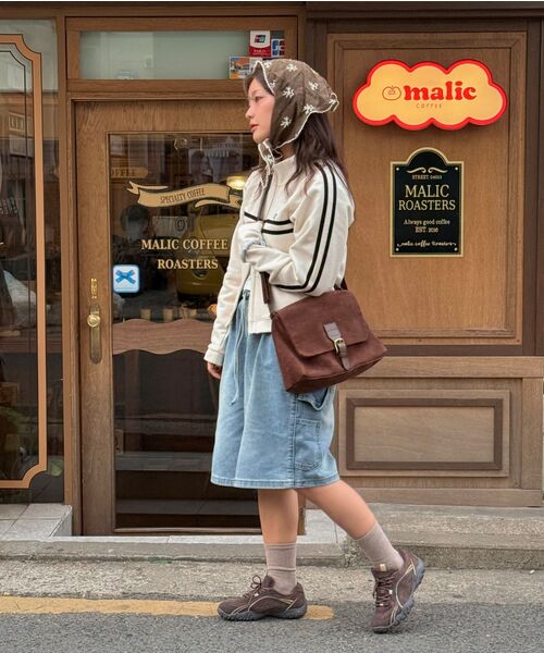 CREAM SODA LAB(クリームソーダラボ)の「バミューダカーペンターハーフデニムパンツバンディングミドルブルー(その他パンツ・レディース・その他・1/2)」の20枚目の写真