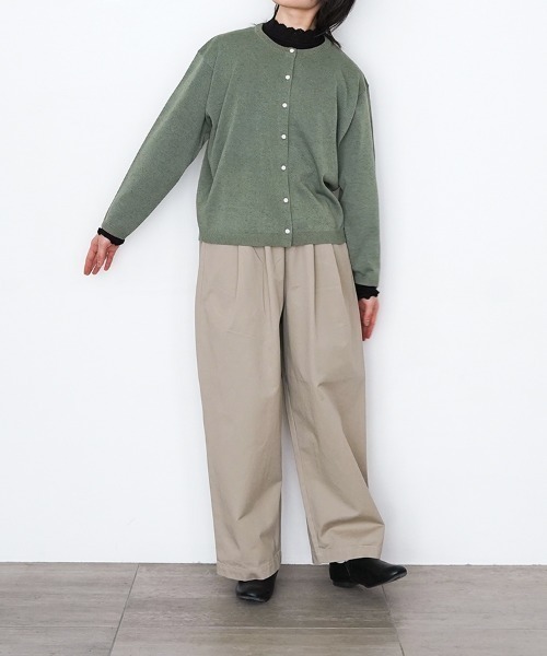 オローネ(オローネ)の「バルーンワイドパンツ(その他パンツ・レディース・ベージュ/チャコール・FREE)」の12枚目の写真