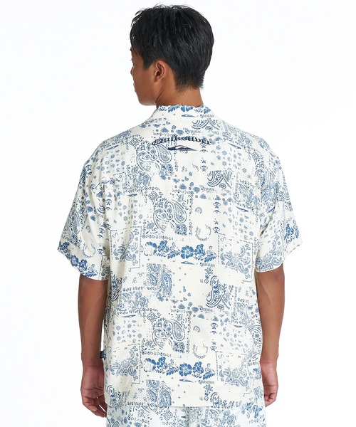 Quiksilver(クイックシルバー)の「QUIKSILVER/クイックシルバー 半袖 シャツ ペイズリー柄 オープンカラー セットアップ対応 QSH262003(シャツ/ブラウス・メンズ・ホワイト系その他/ブルー系その他・M/L)」の5枚目の写真