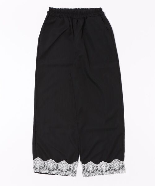 Ritzy(リッツィー)の「裾レースデザイン ワイドパンツ(その他パンツ・レディース・ピンク/ブラック/ブルー・L/M)」の7枚目の写真