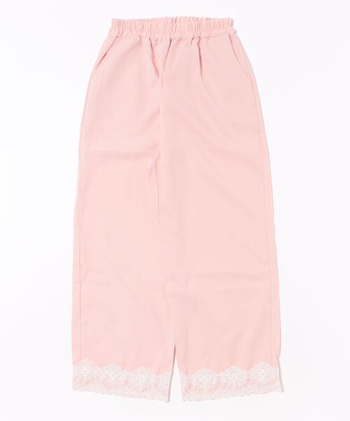 Ritzy(リッツィー)の「裾レースデザイン ワイドパンツ(その他パンツ・レディース・ピンク/ブラック/ブルー・L/M)」の8枚目の写真