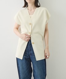 [WRAPINKNOT/ラッピンノット]Dry Milano-rib Knit Vest