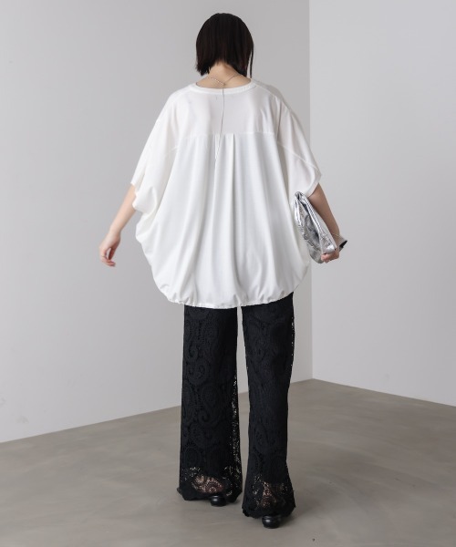 Bou Jeloud(ブージュルード)の「クリアクールスキッパープルオーバー(Tシャツ/カットソー・レディース・オレンジ/ブルー/オフホワイト/ブラック/ブラウン・FREE)」の12枚目の写真