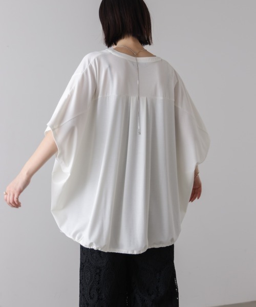 Bou Jeloud(ブージュルード)の「クリアクールスキッパープルオーバー(Tシャツ/カットソー・レディース・オレンジ/ブルー/オフホワイト/ブラック/ブラウン・FREE)」の13枚目の写真