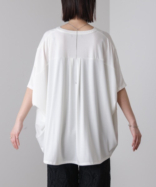 Bou Jeloud(ブージュルード)の「クリアクールスキッパープルオーバー(Tシャツ/カットソー・レディース・オレンジ/ブルー/オフホワイト/ブラック/ブラウン・FREE)」の18枚目の写真