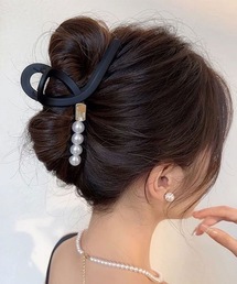 LUGG NAGG（ラグナグ）の「【LUGG NAGG/ラグナグ】サテン リボン ヘアクリップ（バレッタ/ヘアクリップ）」