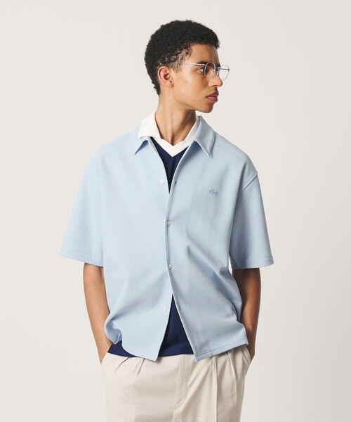 LACOSTE(ラコステ)の「<LACOSTE for BEAUTY&YOUTH>ワントーン ショートスリーブ シャツ(シャツ/ブラウス・メンズ・コバルトブルー/ダークブラウン/ブラック・S/L/XL/M)」の3枚目の写真