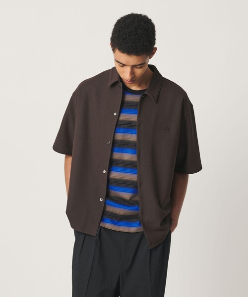 LACOSTE(ラコステ)の「<LACOSTE for BEAUTY&YOUTH>ワントーン ショートスリーブ シャツ(シャツ/ブラウス・メンズ・コバルトブルー/ダークブラウン/ブラック・S/L/XL/M)」の9枚目の写真