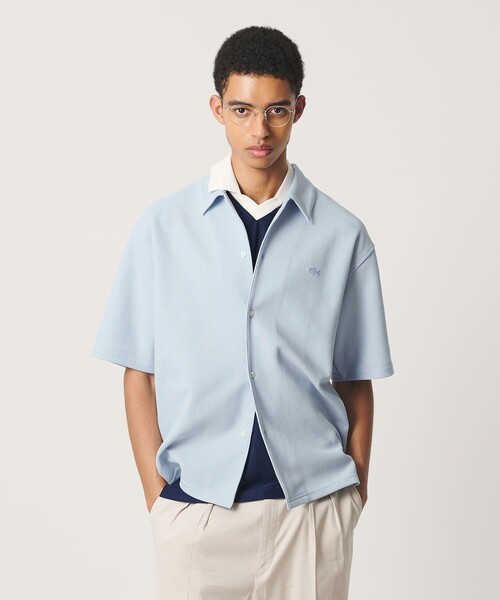 LACOSTE(ラコステ)の「<LACOSTE for BEAUTY&YOUTH>ワントーン ショートスリーブ シャツ(シャツ/ブラウス・メンズ・コバルトブルー/ダークブラウン/ブラック・S/L/XL/M)」の11枚目の写真