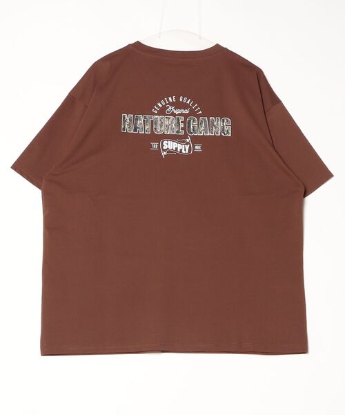 ムラサキスポーツ(ムラサキスポーツ)の「【ムラサキスポーツ限定】Nature Gang/ネイチャーギャング 半袖 Tシャツ バックプリント NG26ST02(Tシャツ/カットソー・メンズ・ブラック/ブラウン・M/L/XL)」の3枚目の写真
