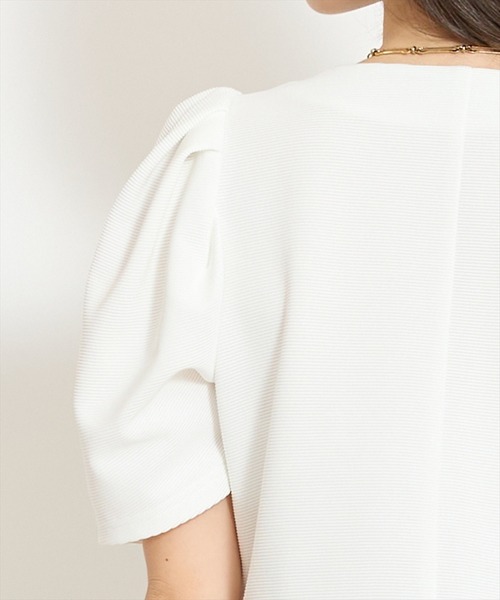 WILLSELECTION（ウィルセレクション）の「ノーカラーポンチジャケット（ノーカラージャケット・レディース・ブラック/アイボリー/オフホワイト・FREE）」の12枚目の写真