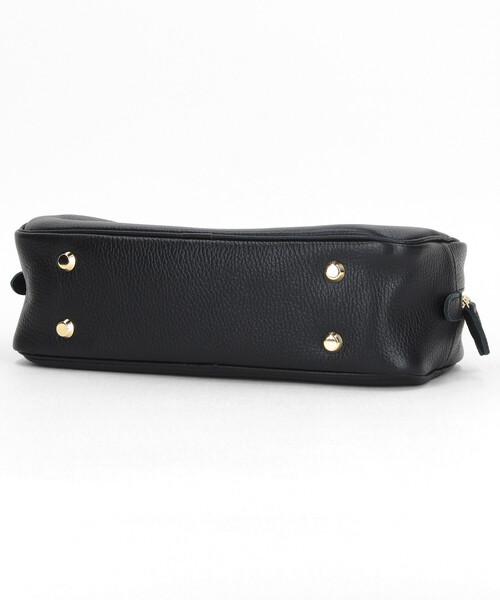 YOUNG&OLSEN The DRYGOODS STORE（ヤングアンドオルセン）の「YOUNG&OLSEN The DRYGOODS STORE/ヤングアンドオルセン EMBOSSED LEATHER STUDENT S/エンボスレザー スチューデント ハンドバッグ　限定展開（ショルダーバッグ・レディース・ピンク/ブラック・ONE SIZE）」の7枚目の写真