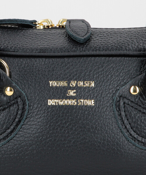 YOUNG&OLSEN The DRYGOODS STORE（ヤングアンドオルセン）の「YOUNG&OLSEN The DRYGOODS STORE/ヤングアンドオルセン EMBOSSED LEATHER STUDENT S/エンボスレザー スチューデント ハンドバッグ　限定展開（ショルダーバッグ・レディース・ピンク/ブラック・ONE SIZE）」の9枚目の写真
