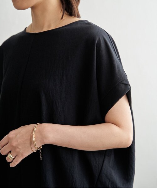 ikka(イッカ)の「【接触冷感】鹿の子センターシームタックプルオーバー(Tシャツ/カットソー・レディース・ライトブルー/ベージュ/ネイビー/マスタード/オリーブ/ブラウン系その他・M/L/S)」の12枚目の写真
