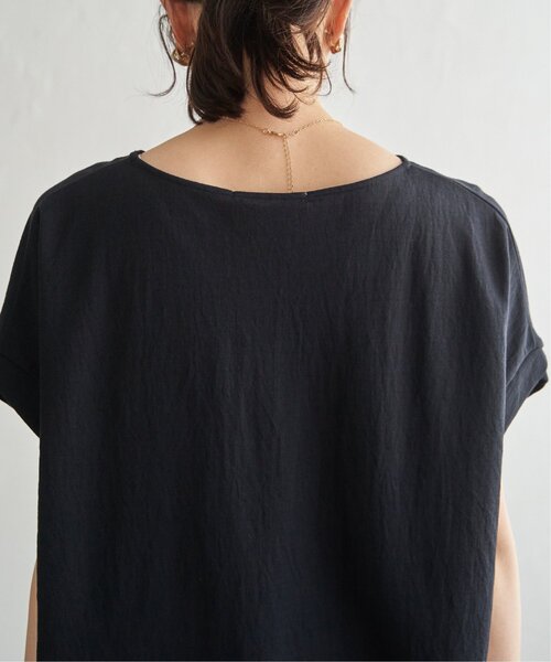 ikka(イッカ)の「【接触冷感】鹿の子センターシームタックプルオーバー(Tシャツ/カットソー・レディース・ライトブルー/ベージュ/ネイビー/マスタード/オリーブ/ブラウン系その他・M/L/S)」の15枚目の写真