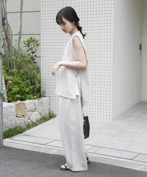 ITEMS URBANRESEARCH | ベスト×ワイドパンツセット(セットアップ)