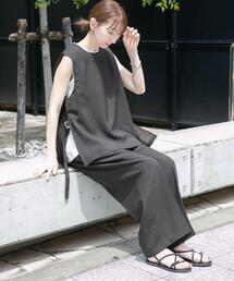 ITEMS URBANRESEARCH（アイテムズ アーバンリサーチ）の「ベスト×ワイドパンツセット（セットアップ）」