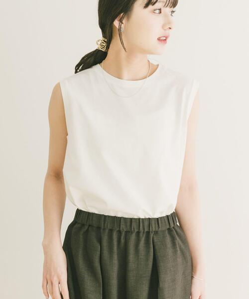 ITEMS URBANRESEARCH(アイテムズ アーバンリサーチ)の「ベスト×ワイドパンツセット(セットアップ・レディース・カーキ/チャコールグレー/ベージュ・FREE)」の12枚目の写真
