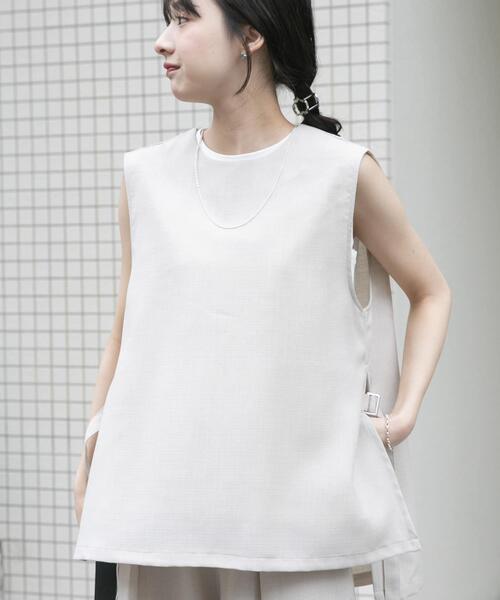 ITEMS URBANRESEARCH(アイテムズ アーバンリサーチ)の「ベスト×ワイドパンツセット(セットアップ・レディース・カーキ/チャコールグレー/ベージュ・FREE)」の21枚目の写真