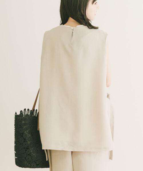 ITEMS URBANRESEARCH(アイテムズ アーバンリサーチ)の「ベスト×ワイドパンツセット(セットアップ・レディース・カーキ/チャコールグレー/ベージュ・FREE)」の5枚目の写真