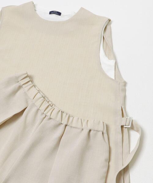 ITEMS URBANRESEARCH(アイテムズ アーバンリサーチ)の「ベスト×ワイドパンツセット(セットアップ・レディース・カーキ/チャコールグレー/ベージュ・FREE)」の8枚目の写真