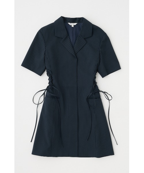 MOUSSY(マウジー)の「【EC・一部店舗限定】LACE UP TAILORED ドレス(ワンピース・レディース・ブルー系その他/グレー系その他・1/2)」の1枚目の写真