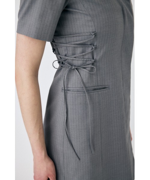 MOUSSY(マウジー)の「【EC・一部店舗限定】LACE UP TAILORED ドレス(ワンピース・レディース・ブルー系その他/グレー系その他・1/2)」の13枚目の写真