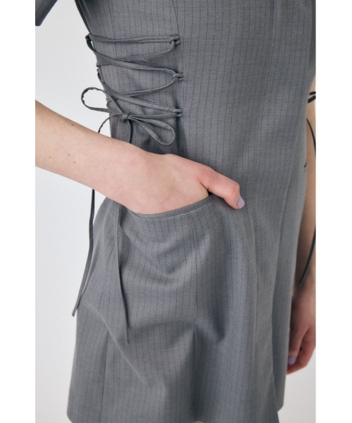 MOUSSY(マウジー)の「【EC・一部店舗限定】LACE UP TAILORED ドレス(ワンピース・レディース・ブルー系その他/グレー系その他・1/2)」の14枚目の写真