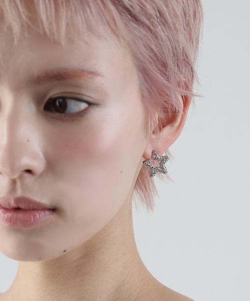 Ulysses(ユリシス)の「スターモチーフビジューピアス(ピアス(両耳用)・レディース・シルバー・F)」の14枚目の写真