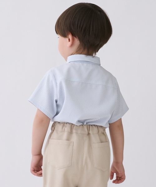 petit main(プティマイン)の「【WINDRY】タイつきシャツ(シャツ/ブラウス・キッズ・オフホワイト/ブルー・130cm/110cm/100cm/120cm/90cm)」の3枚目の写真