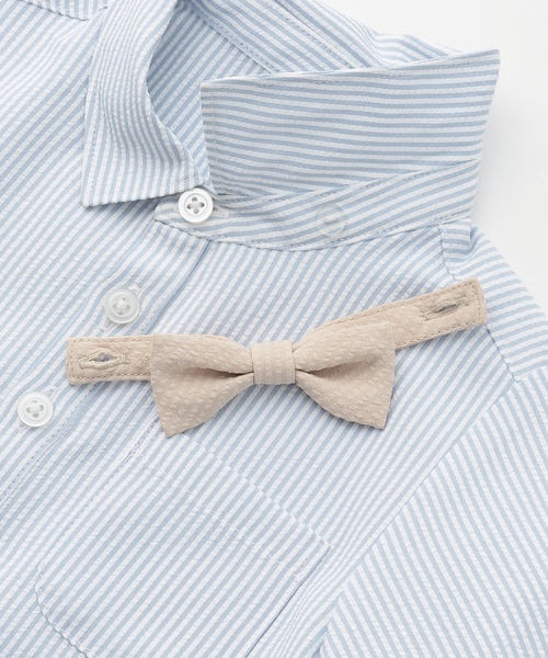 petit main(プティマイン)の「【WINDRY】タイつきシャツ(シャツ/ブラウス・キッズ・オフホワイト/ブルー・130cm/110cm/100cm/120cm/90cm)」の9枚目の写真
