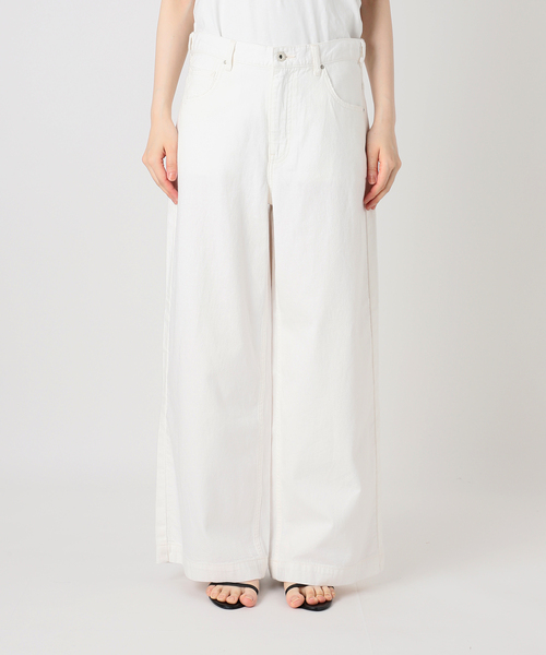 Spick & Span（スピックアンドスパン）の「5 1/2 8oz LOOSE WIDE DENIM（デニムパンツ・レディース・サックスブルー/ホワイト・26/27/28/29）」の11枚目の写真