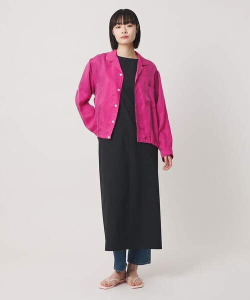 NICE WEATHER(ナイスウェザー)の「<NICE WEATHER>サテン オープンカラー シャツ(シャツ/ブラウス・レディース・ネイビー/ピンク・S/M)」の22枚目の写真