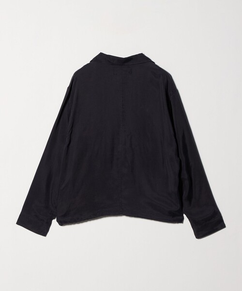 NICE WEATHER(ナイスウェザー)の「<NICE WEATHER>サテン オープンカラー シャツ(シャツ/ブラウス・レディース・ネイビー/ピンク・S/M)」の7枚目の写真