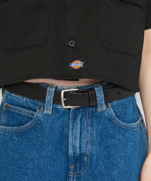 Dickies(ディッキーズ)の「Dickies/ディッキーズ ショート ワークシャツ(シャツ/ブラウス・レディース・レオパード/ブラック/ベージュ・LARGE/MEDIUM)」の8枚目の写真