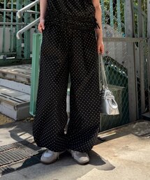 w closet（ダブルクローゼット）の「【ドット/無地】セットアイテム対応ドロストパンツ（その他パンツ）」