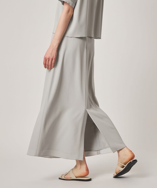 Steven Alan(スティーブンアラン)の「<Steven Alan>バックサテン ジョーゼット ロングスカート(スカート・レディース・ネイビー/ライトグレー・S/M)」の3枚目の写真