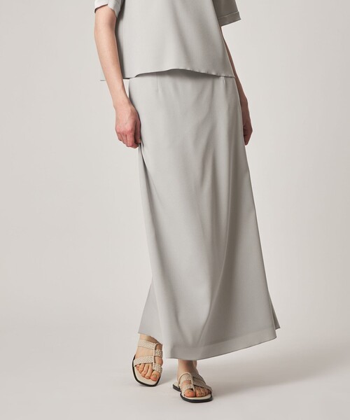 Steven Alan(スティーブンアラン)の「<Steven Alan>バックサテン ジョーゼット ロングスカート(スカート・レディース・ネイビー/ライトグレー・S/M)」の4枚目の写真
