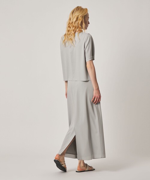 Steven Alan(スティーブンアラン)の「<Steven Alan>バックサテン ジョーゼット ロングスカート(スカート・レディース・ネイビー/ライトグレー・S/M)」の6枚目の写真