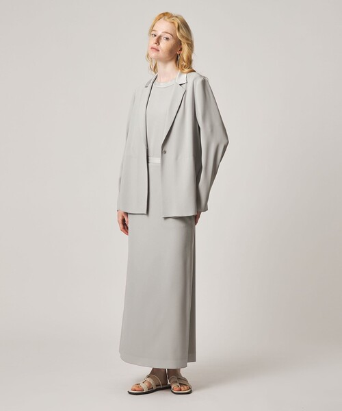 Steven Alan(スティーブンアラン)の「<Steven Alan>バックサテン ジョーゼット ロングスカート(スカート・レディース・ネイビー/ライトグレー・S/M)」の8枚目の写真