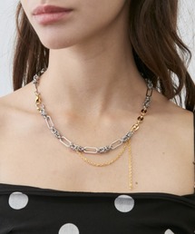 Rohwel（ローウェル）の「Mixed 2tone Chain Necklace / ミックスチェーンネックレス（ネックレス）」