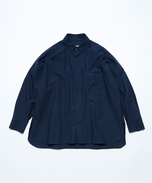 BASISBROEK（バシスブルック）の「VAKEN -SOLID-（シャツ/ブラウス・メンズ・サックスブルー/ネイビー・1/2）」の2枚目の写真