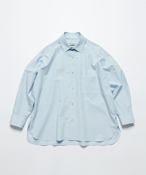 BASISBROEK（バシスブルック）の「VAKEN -SOLID-（シャツ/ブラウス・メンズ・サックスブルー/ネイビー・1/2）」の6枚目の写真
