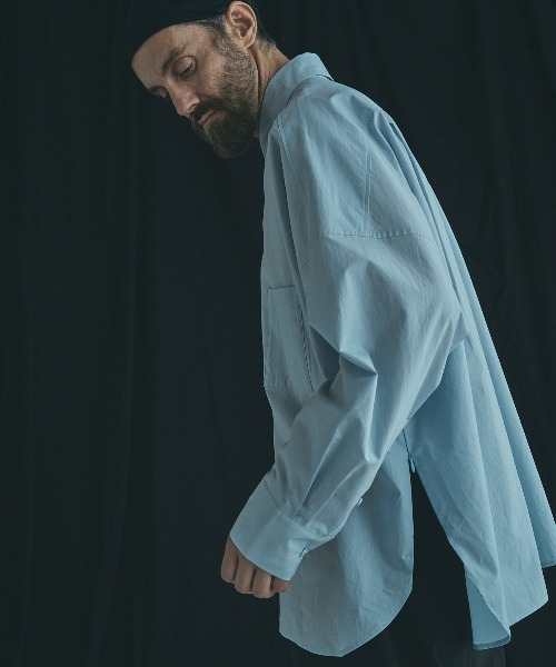BASISBROEK（バシスブルック）の「VAKEN -SOLID-（シャツ/ブラウス・メンズ・サックスブルー/ネイビー・1/2）」の9枚目の写真