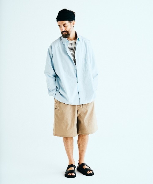 BASISBROEK（バシスブルック）の「VAKEN -SOLID-（シャツ/ブラウス・メンズ・サックスブルー/ネイビー・1/2）」の11枚目の写真